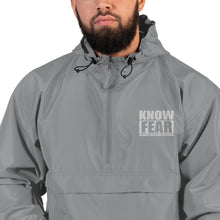 Load image into Gallery viewer, "Know Fear" Embroidered Champion Packable Jacket
