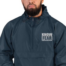 Load image into Gallery viewer, "Know Fear" Embroidered Champion Packable Jacket